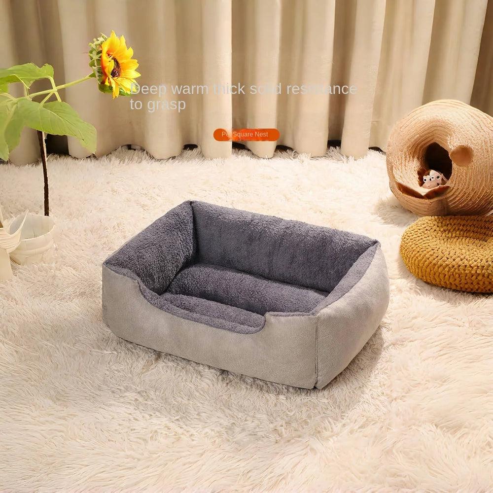 Pet Comfortable Warm Cat Bed Warm Thickened Cat Bed Kitten Cushions Dog Houses Cat Dog Sleeping Nest Pet Mattress dog cat bed - Small to Tall Pet Co.