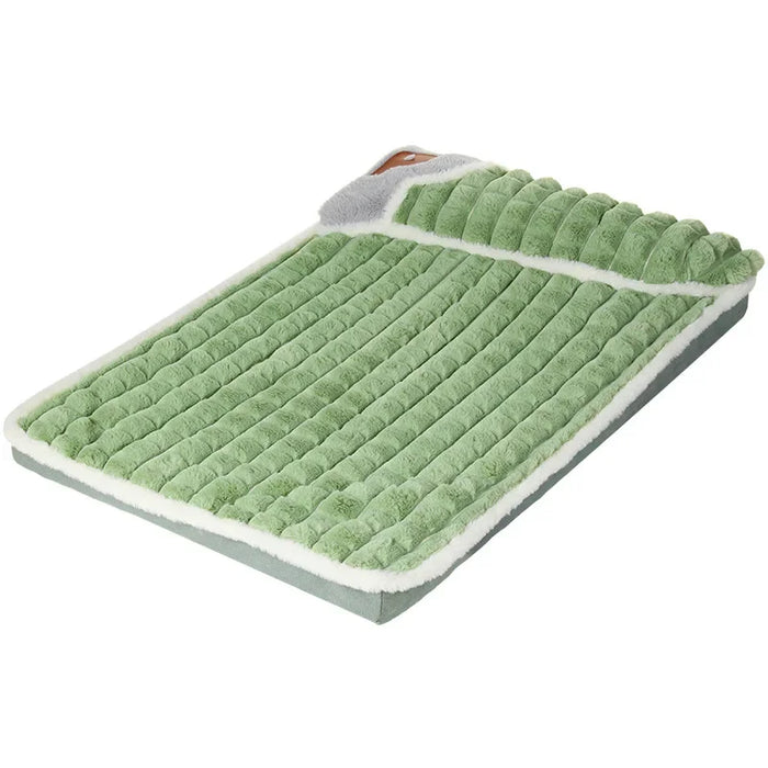 Winter Warm Dog Mat Luxury Sofa for Small Medium Dogs Plaid Bed for Cats Dogs Fluff Sleeping Removable Washable Pet Beds - Small to Tall Pet Co.