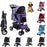 US Pet Dog Stroller, 4 Wheel, Foldable, Cat, Puppy, Travel Carriage with Storage Basket - Small to Tall Pet Co.