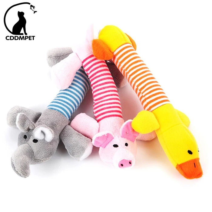 CDDMPET Animals Shape Plush Dog Toy Bite Resistant Squeaky Toys for Small Dogs Interactive Chew Molar Toy Sound Pet Accessories - Small to Tall Pet Co.