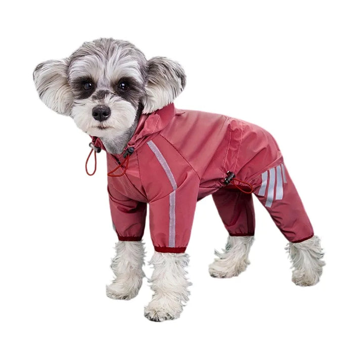 Dog Raincoat Reflective Waterproof Pet Clothes for Chihuahua Maltese Rain Coat Small Medium Dogs Jumpsuit Raincoat Dogs Overalls - Small to Tall Pet Co.