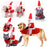 Medium Large Dog Dog Pet Christmas Clothes a Hacking Outfit Santa Doll Autumn and Winter Dog Costume Dog Clothes Winter - Small to Tall Pet Co.