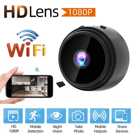 1080P HD Mini Camera WiFi Wireless HD Night Vision Camera Home A9 Remote Camera Kids Pet Safety Monitoring Wifi IP Monitor - Small to Tall Pet Co.