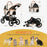 US Pet Stroller, Premium 3-in-1 Large Dog Stroller for Cats/Dogs with Detachable Carrier, Foldable Jogging Travel Stroller - Small to Tall Pet Co.