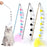 Feather Cat Toys Interactive for Cats Teasing Durable Kitten Playing Stick Cute Multicolour Plush Ball Pet Supplies Pet Products - Small to Tall Pet Co.