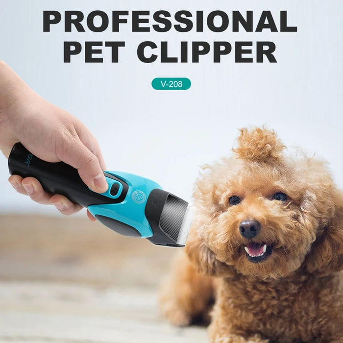 Powerful Rechargeable dog pet clipper Professional Electric cat Trimmer dog grooming kit  tools supplies ceramic haircut machine - Small to Tall Pet Co.