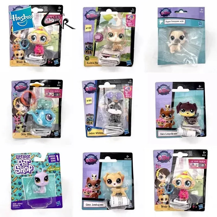 Hasbro Littlest Pet Shop CAT Rare Toy Dolls Stands Short Hair Figures Collection Original Bobble Head Toys for Kids Gifts - Small to Tall Pet Co.